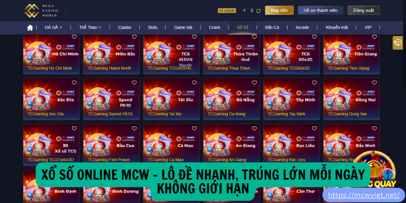 Xổ Số Online MCW – Lô Đề Nhanh, Trúng Lớn Mỗi Ngày Không Giới Hạn